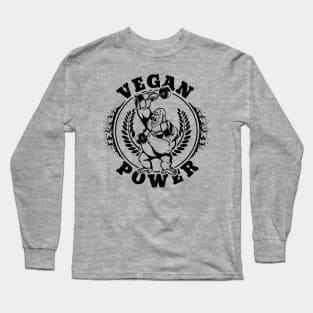 Vegan Power Gorilla Long Sleeve T-Shirt
